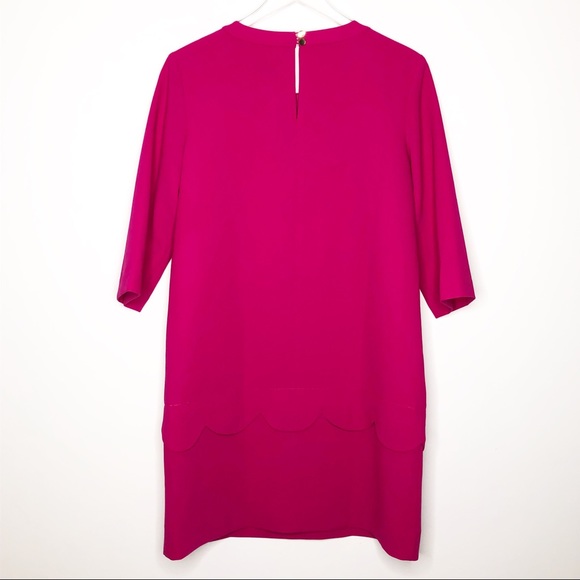 Kate Spade | Pink Demi Scallop Detail Dress Sz 10 - Picture 5 of 6